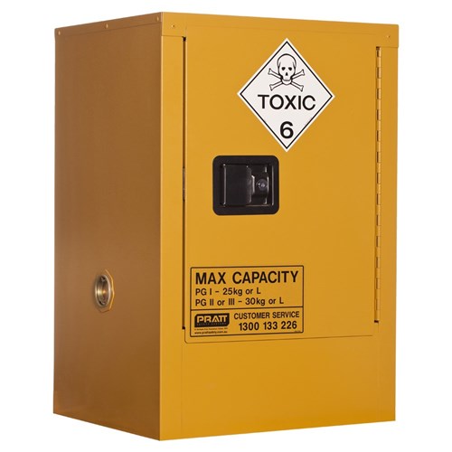 Toxic Storage Cabinet 30L 1 Door, 1 Shelf