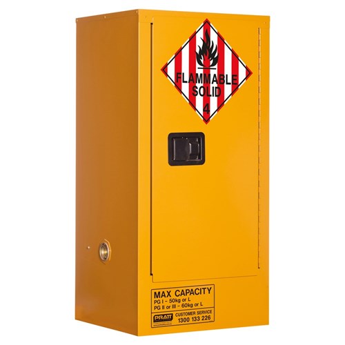 Class 4 Dangerous Goods Storage Cabinet 60L 1 Door, 2 Shelf