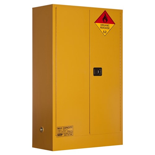 Organic Peroxide Storage Cabinet 100L 2 Door, 3 Shelf