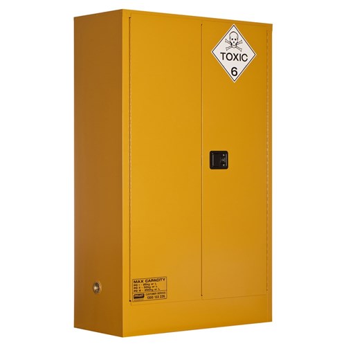 Toxic Storage Cabinet 250L 2 Door, 3 Shelf