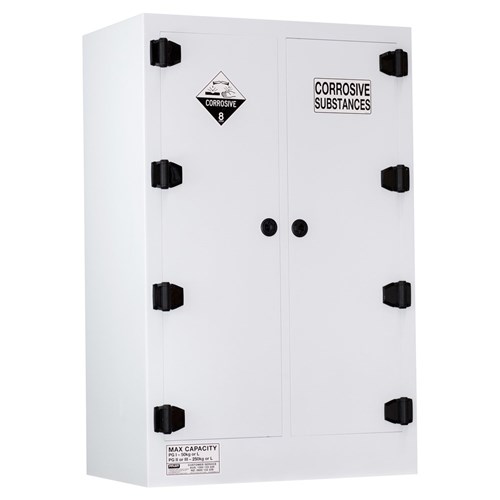 Poly Corrosive Cabinet 250LTR, 2 Door, 6 Shelf