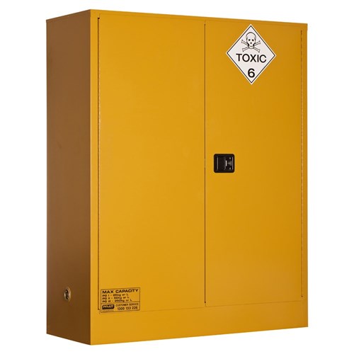 Toxic Storage Cabinet 250L XL 2 Door, 3 Shelf