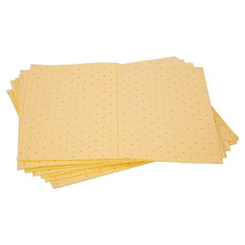 Yellow Hazchem Absorbent Pad - 300gsm Pack Of 10
