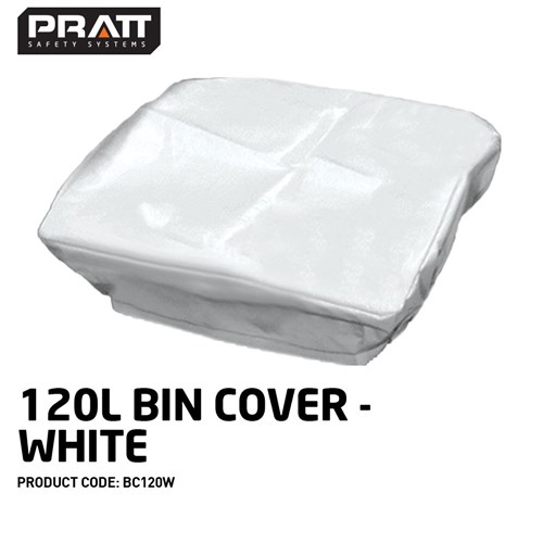 120l Bin Cover - White