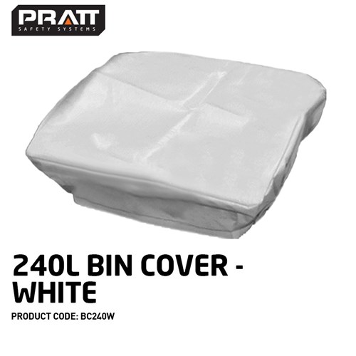 240l Bin Cover - White