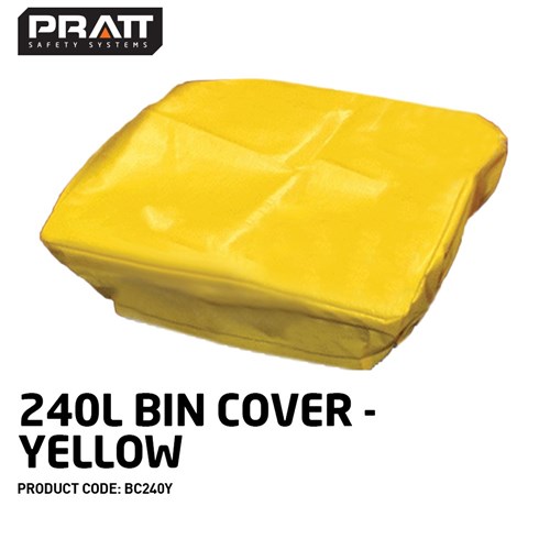 240l Bin Cover - Yellow