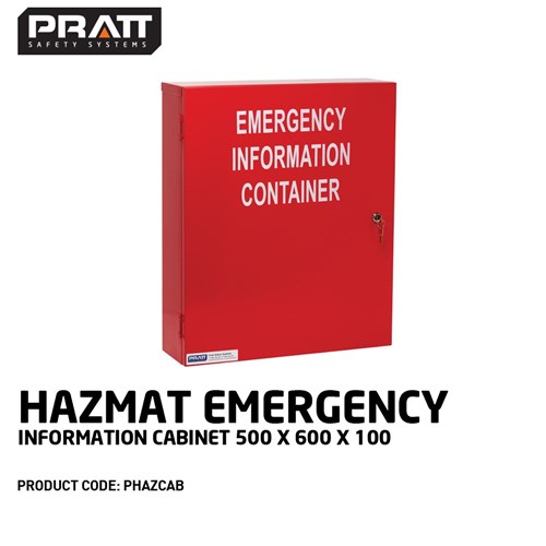 Hazmat Emergency Information Cabinet 500 X 600 X 100