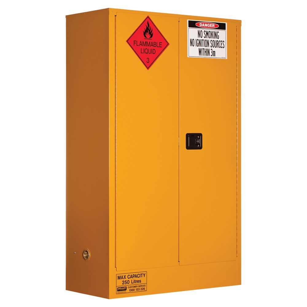 Flammable Storage Cabinet 250l 2 Door 3 Shelf Pratt Safety Systems